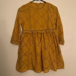 Zara Yellow babydoll dress with shorts underneath.